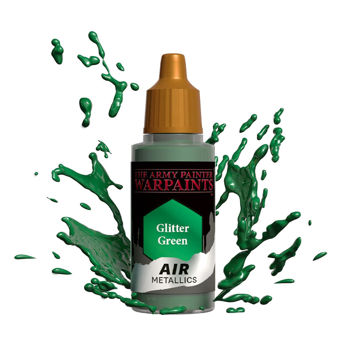 Army Painter Metallics - Air Glitter Green Acrylic Paint 18ml - Good Games