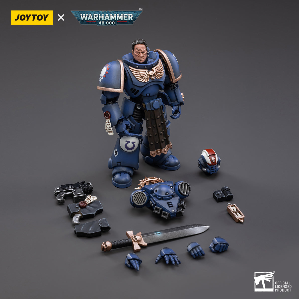 Warhammer Collectibles: 1/18 Scale Ultramarines Primaris Lieutenant Amulius - Good Games