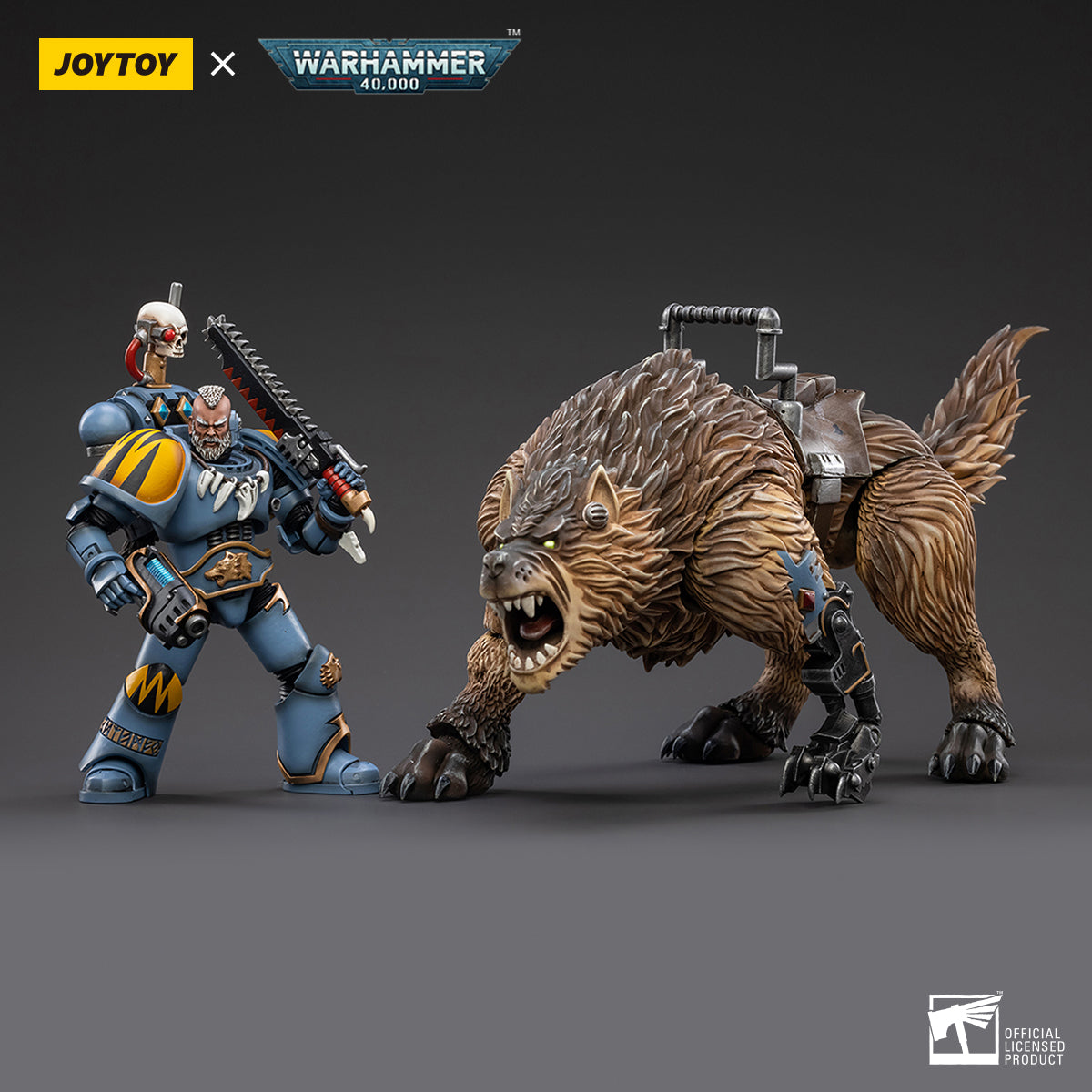 Warhammer Collectibles: 1/18 Scale Space Wolves Thunderwolf Cavalry Bjane - Good Games