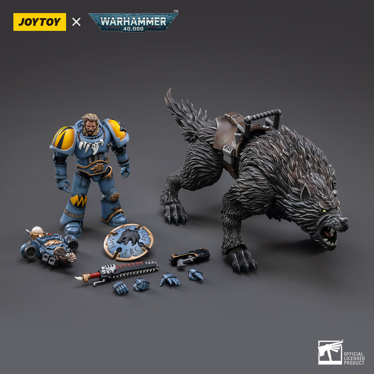 Warhammer Collectibles: 1/18 Scale Space Wolves Thunderwolf Cavalry Frode - Good Games