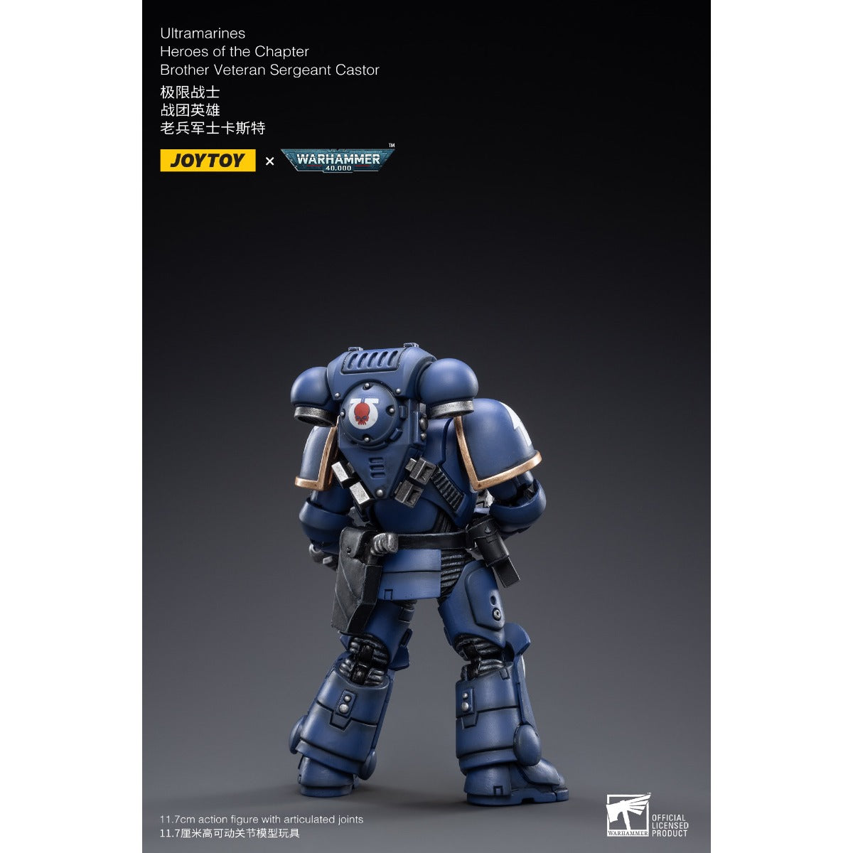 Warhammer Collectibles: 1/18 Scale Ultramarines Brother Veteran Sergeant Castor - Good Games