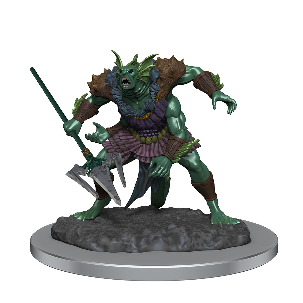 Dungeons & Dragons Nolzurs Marvelous Unpainted Miniatures Sahuagin Baron - Good Games