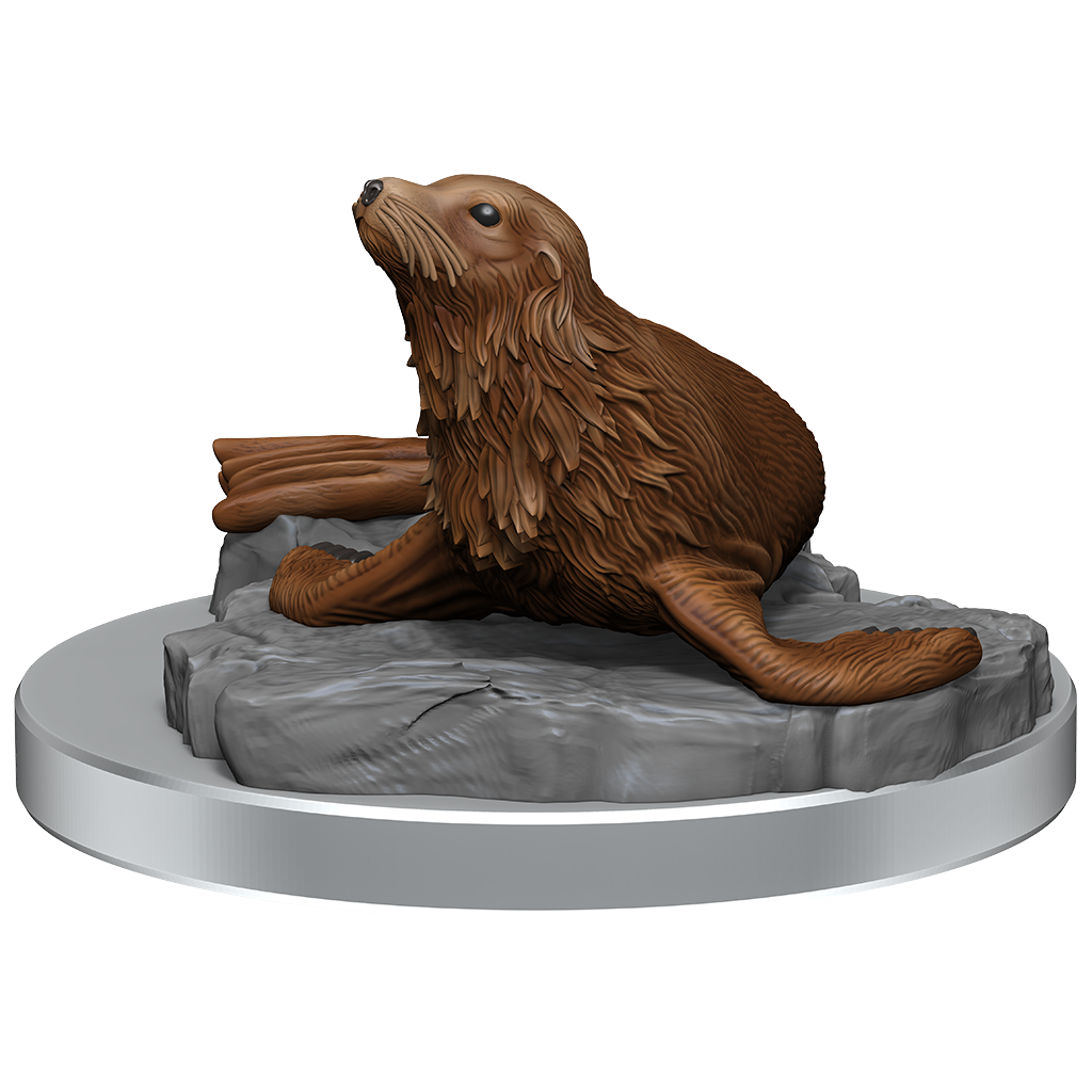 Dungeons & Dragons Nolzurs Marvelous Miniatures Locathah & Seal - Good Games