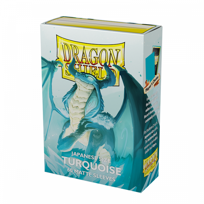 Dragon Shield - Turquoise Yadolom Matte Japanese Card Sleeves (60) - Good Games