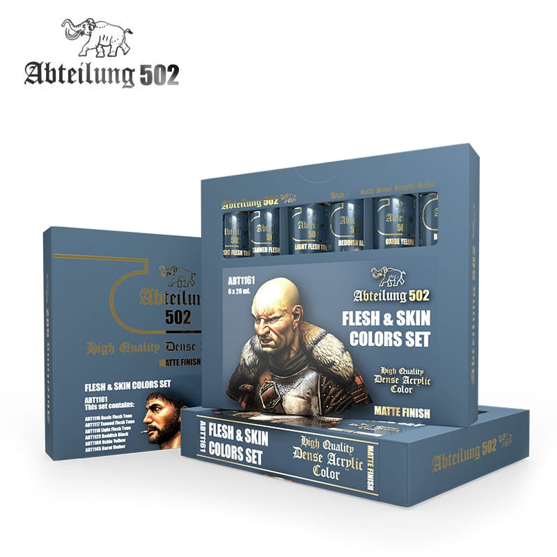 AK Interactive Dense Acrylics Set - Flesh And Skin Colors - Good Games