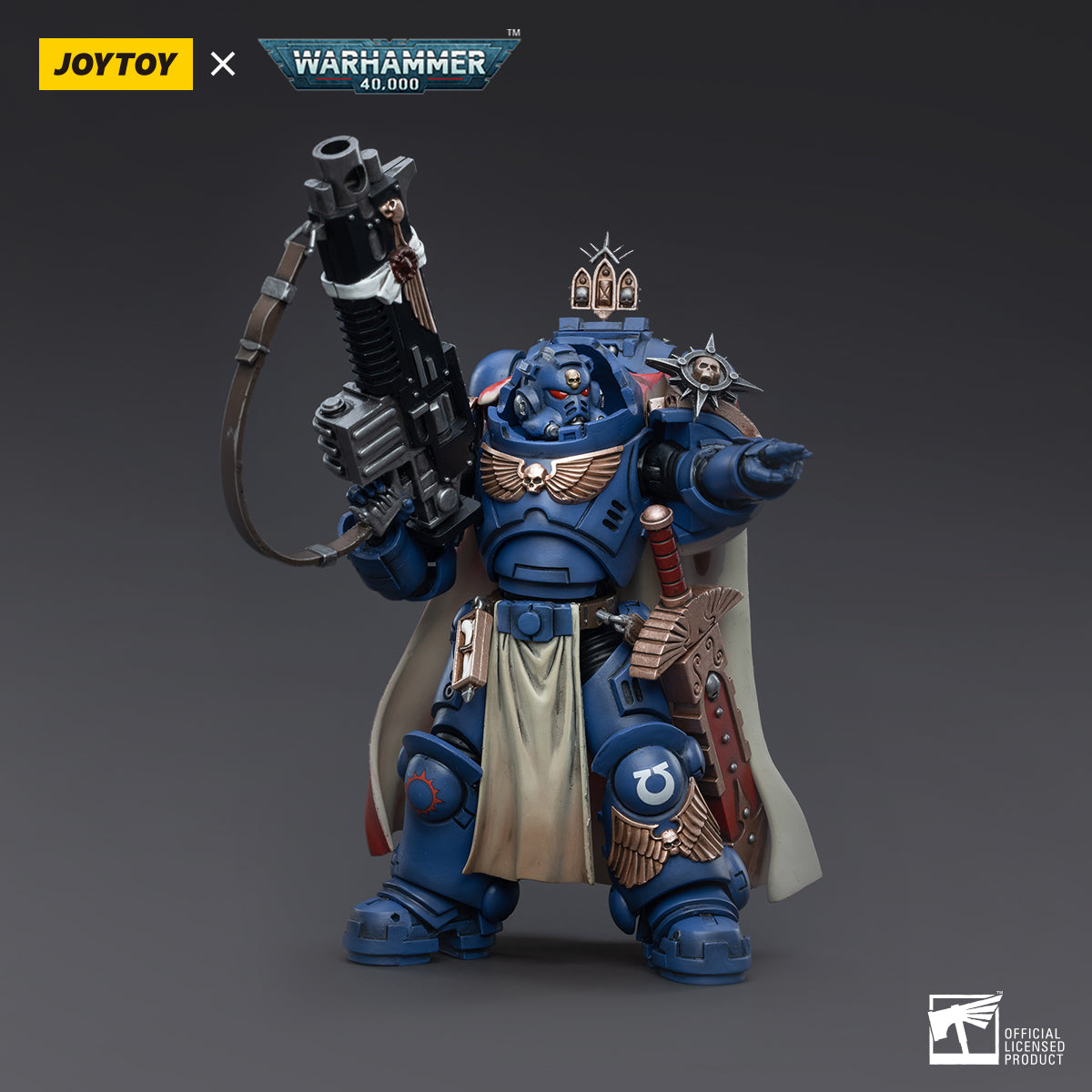 Warhammer Collectibles: 1/18 Scale Ultramarines Captain With Master-crafted Heavy Bolt Rifle - Good Games