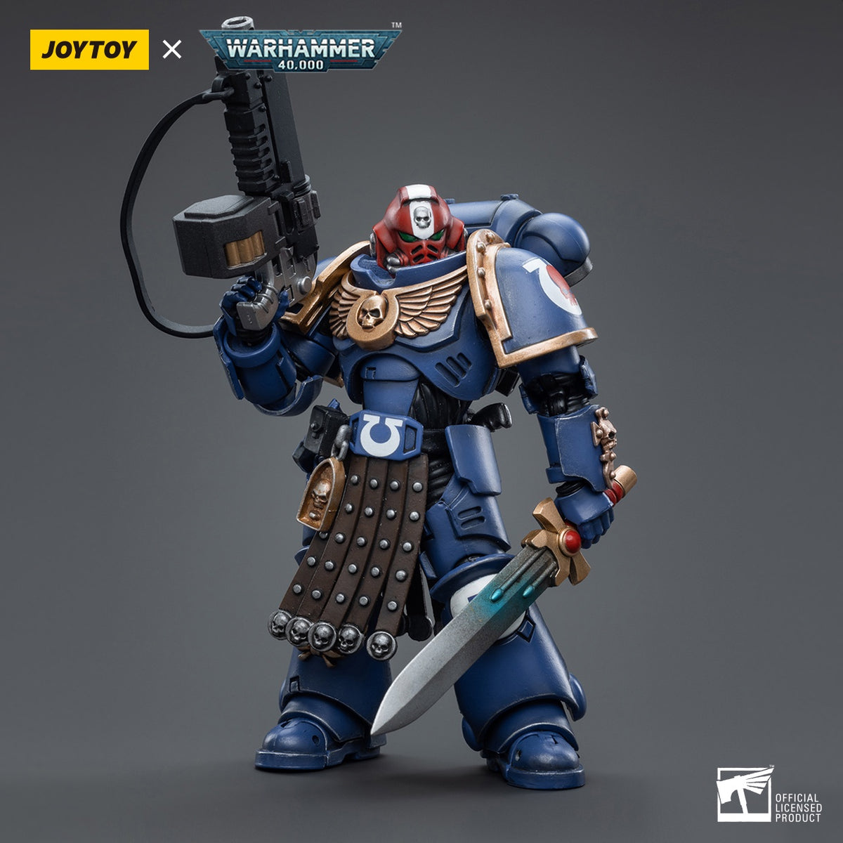 Warhammer Collectibles 1/18 Scale Ultramarines Intercessor Veteran Sergeant Brother Aeontas - Good Games