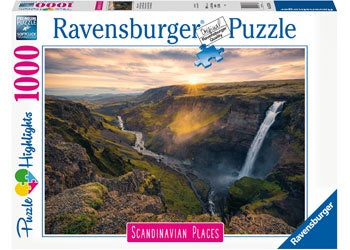 Ravensburger - Haifoss Waterfall Iceland 1000 Piece Jigsaw - Good Games