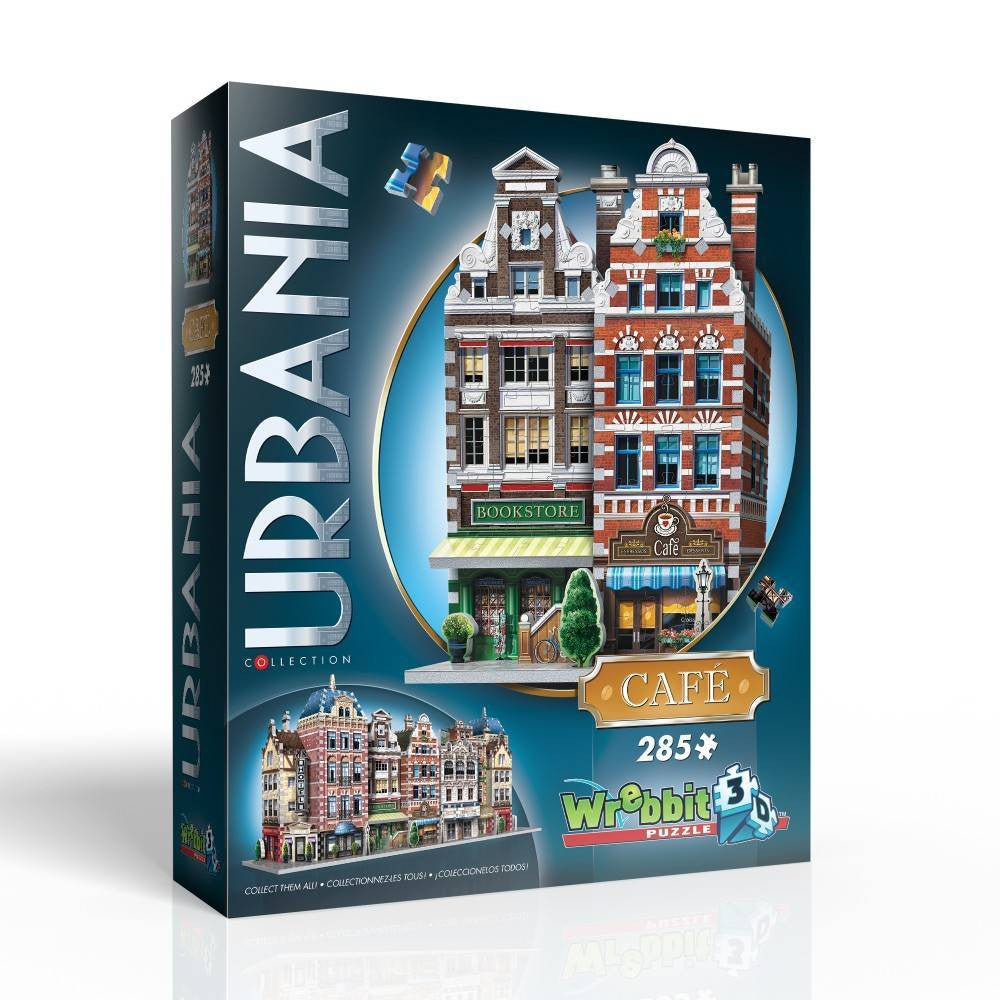 Wrebbit - Urbania - Cafe 285 Piece 3D Jigsaw - Good Games
