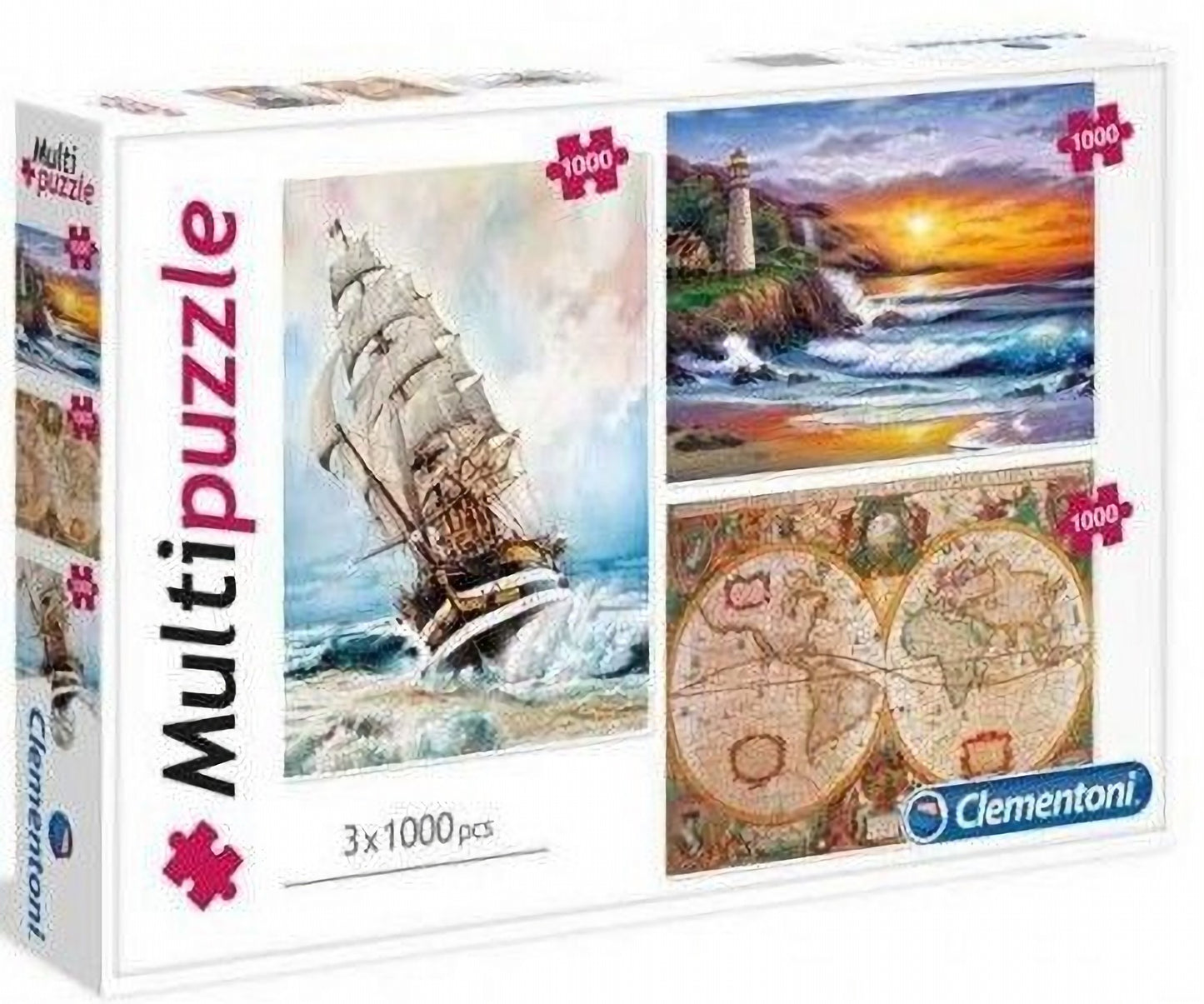 Clementoni - Adventure 3 X 1000 Piece Jigsaw - Good Games