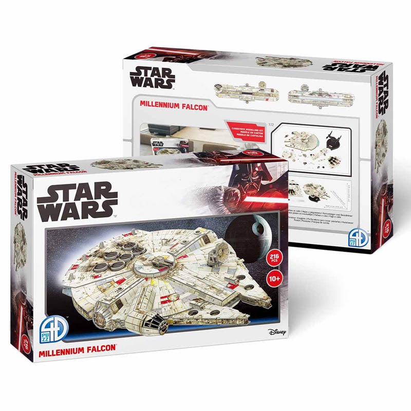 Star Wars Millennium Falcon Paper Model Kit 216 Piece Puzzle - Good Games