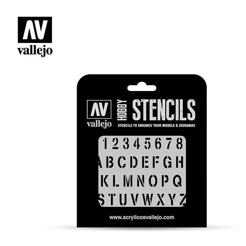 Vallejo Hobby Stencils - Stamp Font - Good Games