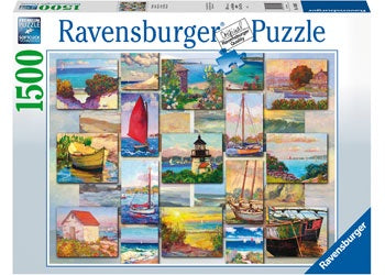 Ravensburger - Coastal Collage 1500 Piece Jigsaw - Good Games