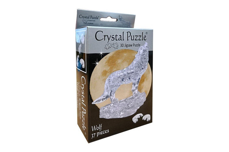 3D Silver Wolf Crystal Puzzle - Good Games