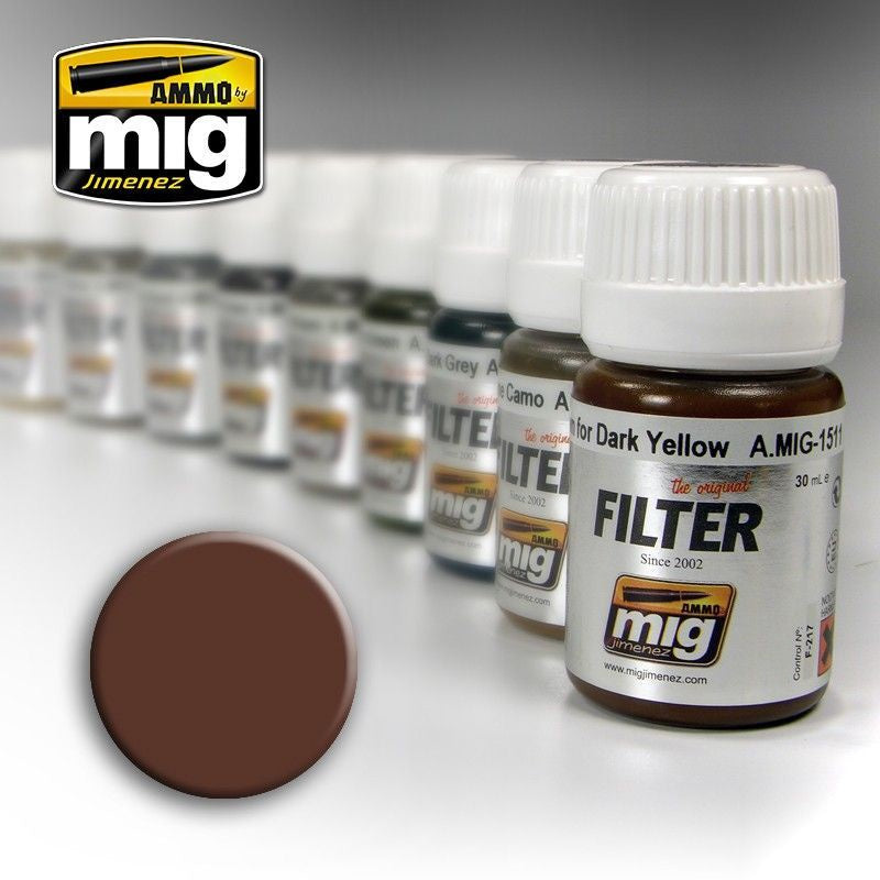 Ammo by MIG Filters Brown for White 35ml - Good Games
