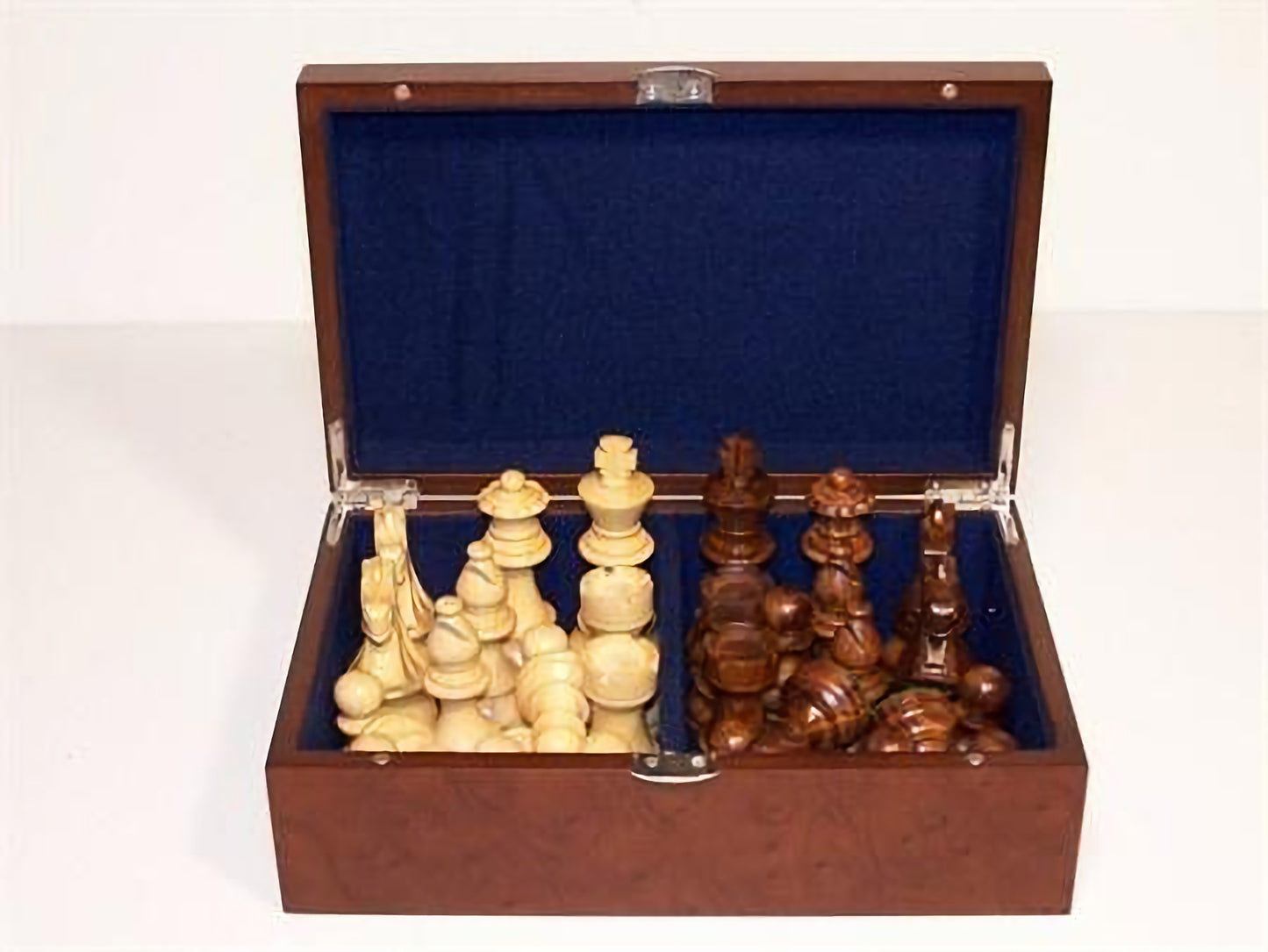 Dal Rossi 85mm Staunton Sheesham Double Weight Pieces with Storage Box - Good Games
