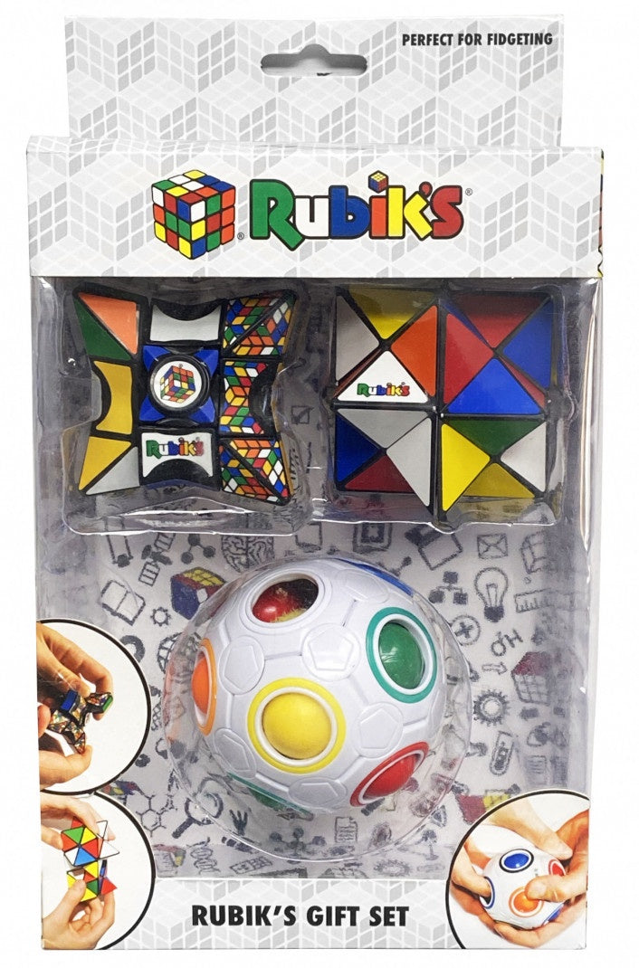 Rubiks Gift Set - Rainbow Ball Magic Star and Magic Star Spinner - Good Games