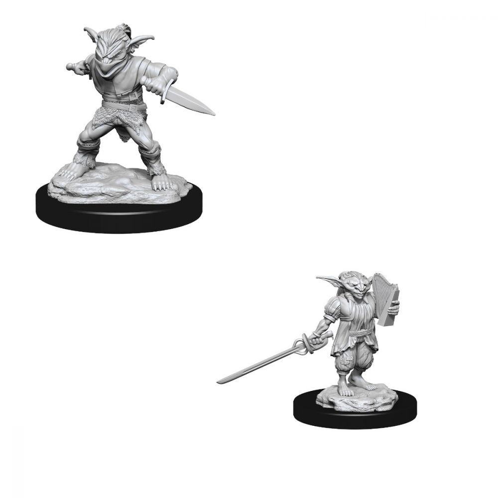 Dungeons & Dragons - Nolzurs Marvelous Unpainted Miniatures Male Goblin Rogue & Female Goblin Bard - Good Games