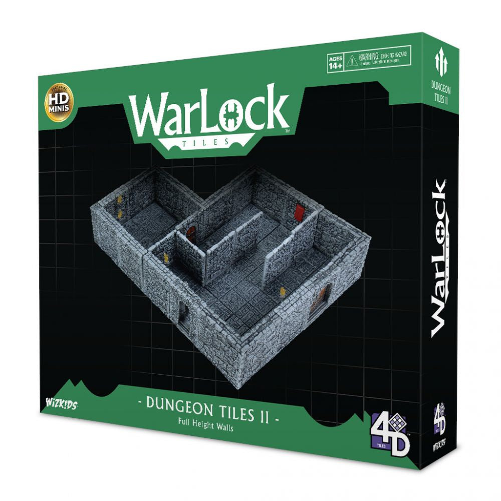 WarLock Tiles Dungeon Tiles II Full Height Stone Walls - Good Games