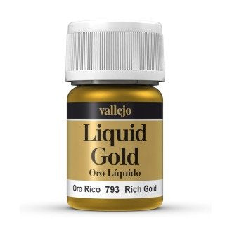 Vallejo Model Colour 35ml Acrylic Paint - Metallic Rich Gold (Alcohol Base) - Good Games