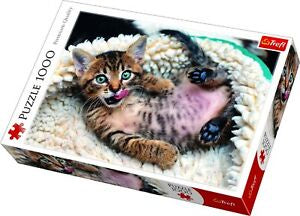 Trefl Cheerful Kitten 1000 Piece Jigsaw - Good Games
