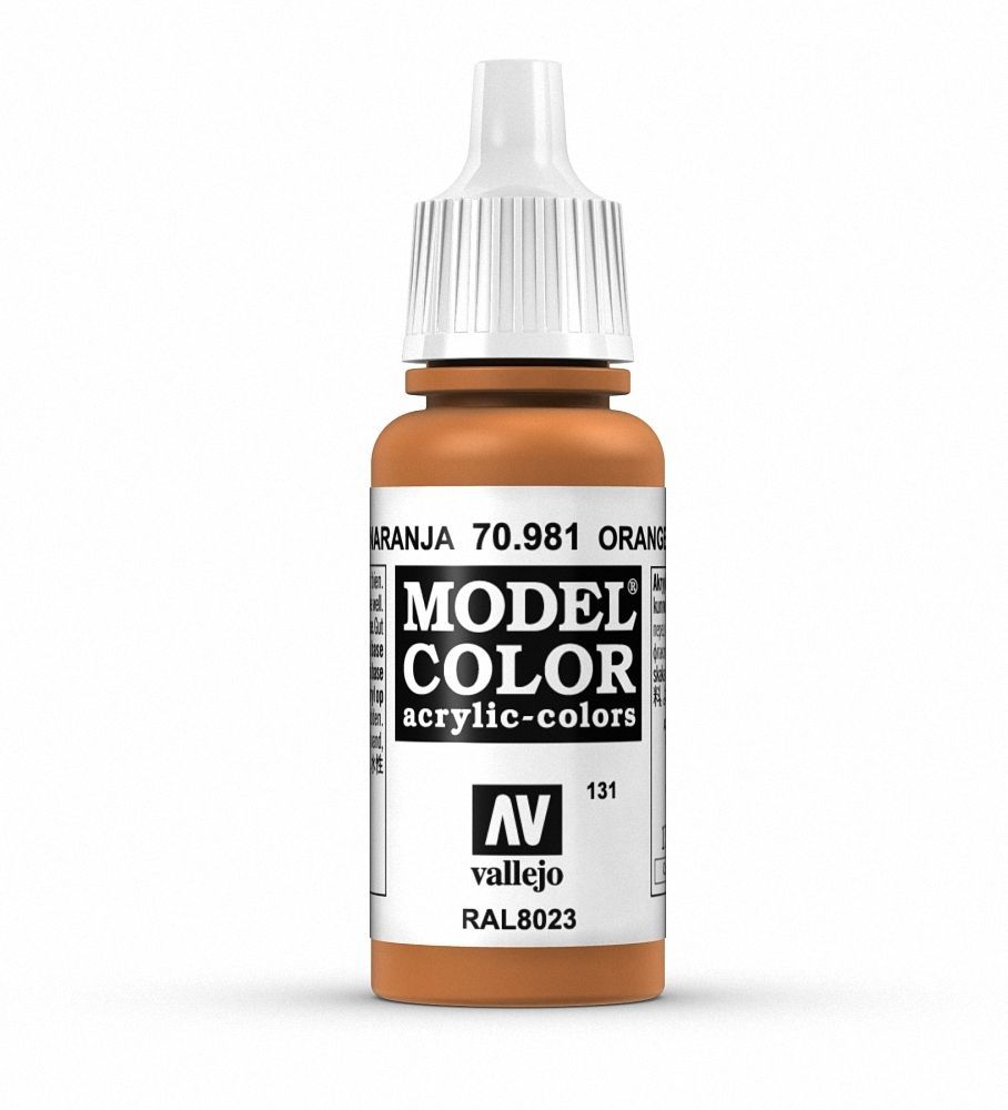 Vallejo Model Colour - Orange Brown 17ml Acrylic Paint (AV70981) - Good Games