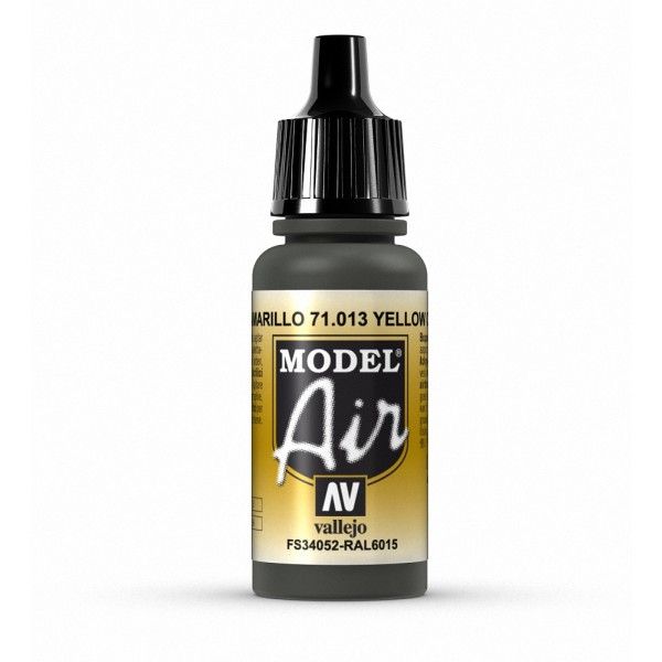 Vallejo Model Air - Yellow Olive 17ml Acrylic Paint (AV71013) - Good Games