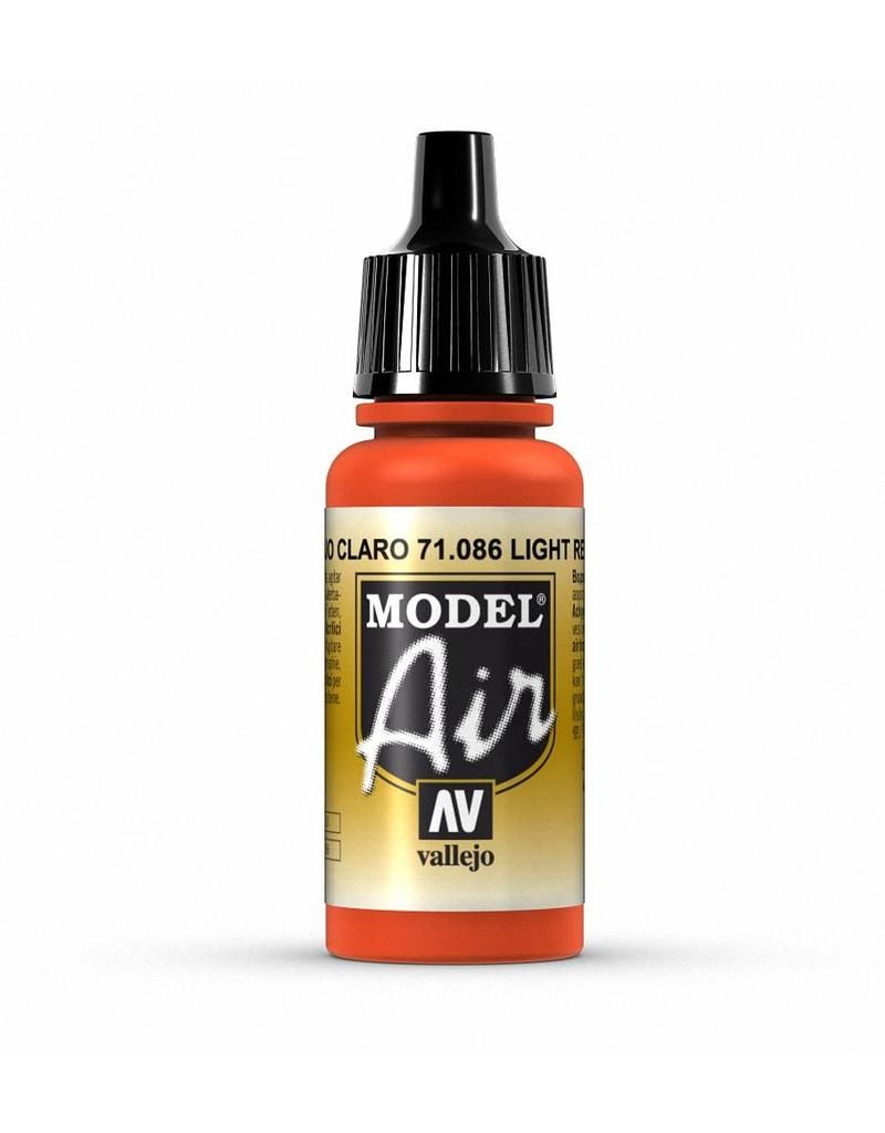 Vallejo Model Air - Light Red 17ml Acrylic Paint (AV71086) - Good Games