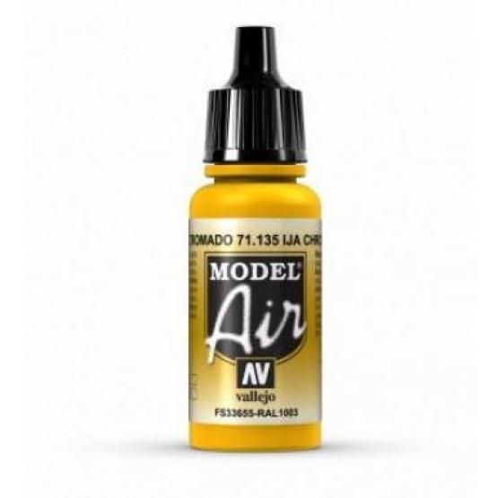 Vallejo Model Air - Ija Chrome Yellow 17ml Acrylic Paint (AV71135) - Good Games