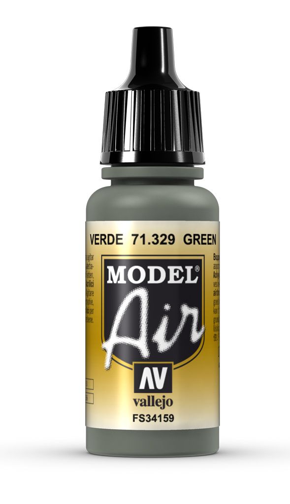 Vallejo Model Air – Green 17ml Acrylic Paint (AV71329) - Good Games