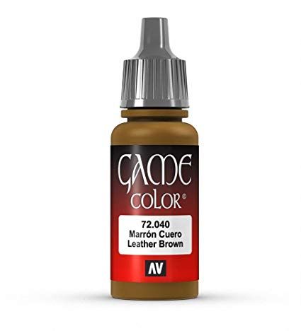 Vallejo Game Colour - Leather Brown 17ml Acrylic Paint (AV72040) - Good Games