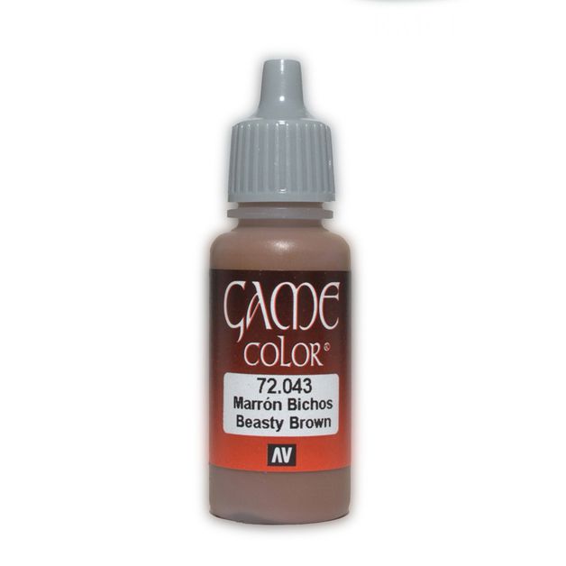 Vallejo Game Colour - Beasty Brown 17ml Acrylic Paint (AV72043) - Good Games