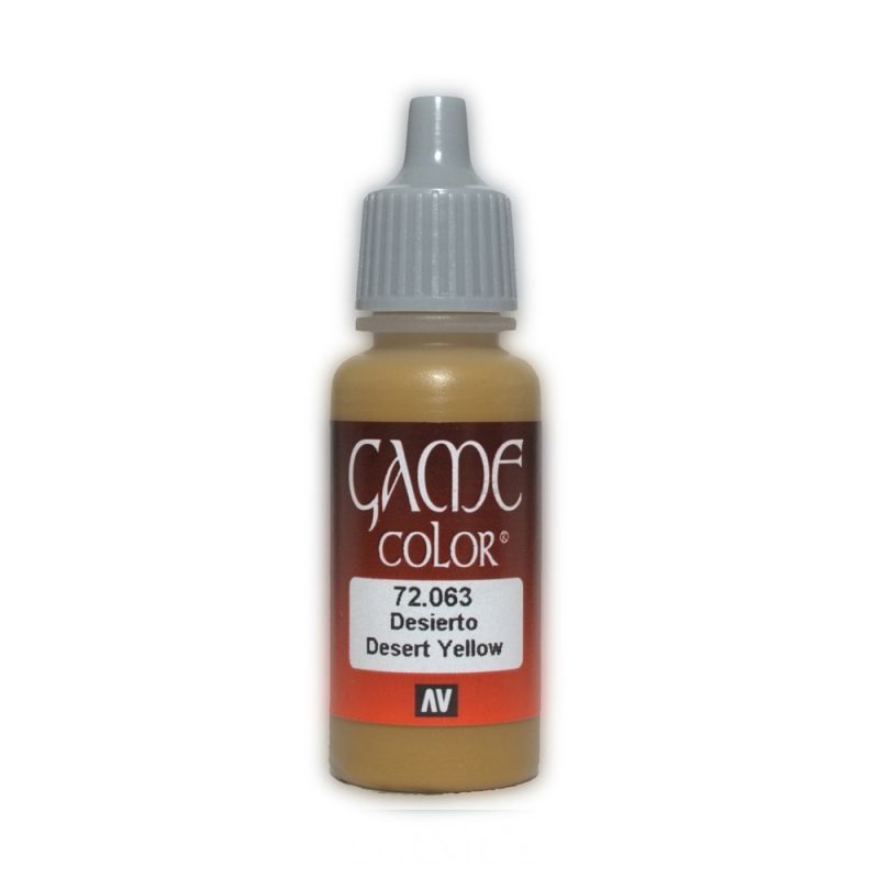 Vallejo Game Colour - Desert Yellow 17ml Acrylic Paint (AV72063) - Good Games
