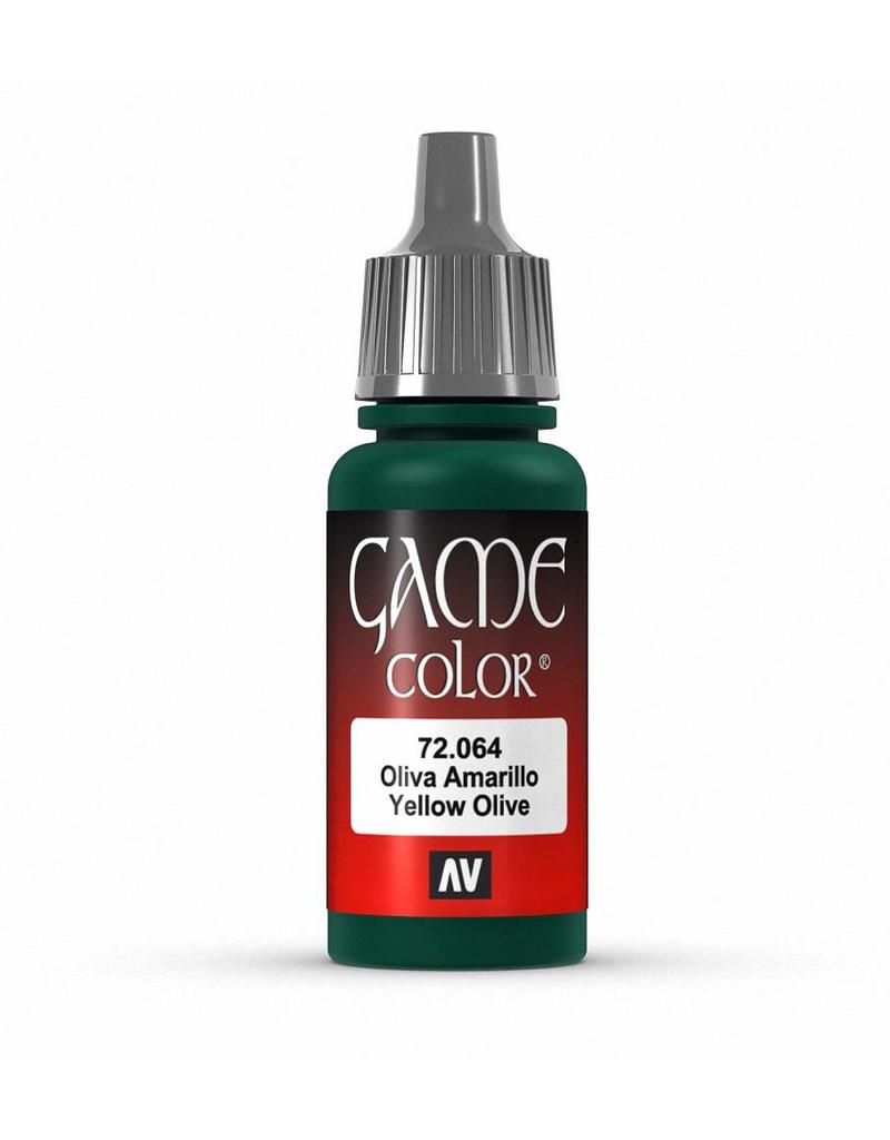 Vallejo Game Colour - Yellow Olive 17ml Acrylic Paint (AV72064) - Good Games