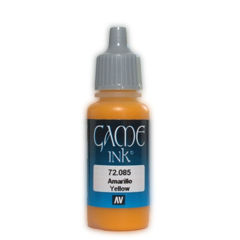 Vallejo Game Colour - Ink Yellow 17ml Acrylic Paint (AV72085) - Good Games