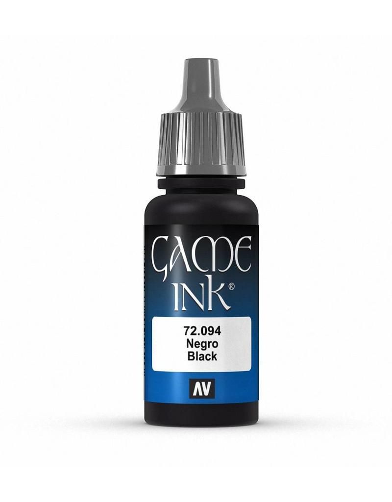Vallejo Game Colour - Ink Black 17ml Acrylic Paint (AV72094) - Good Games