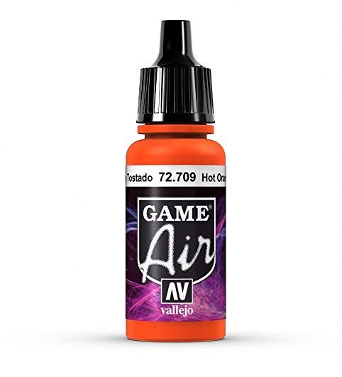 Vallejo Game Air - Hot Orange 17ml Acrylic Paint (AV72709) - Good Games