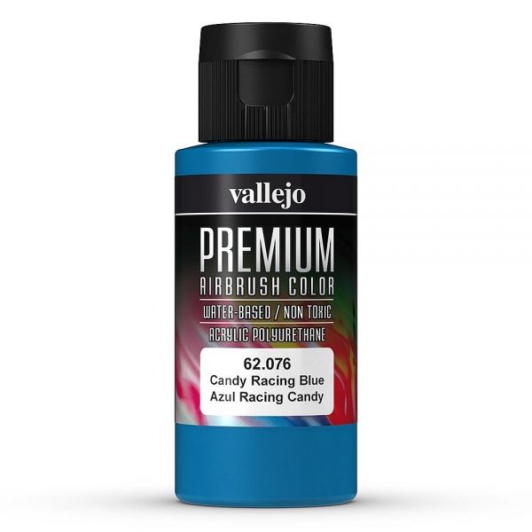 Vallejo Premium Colour - Candy Racing Blue 60ml Acrylic Paint (AV62076) - Good Games