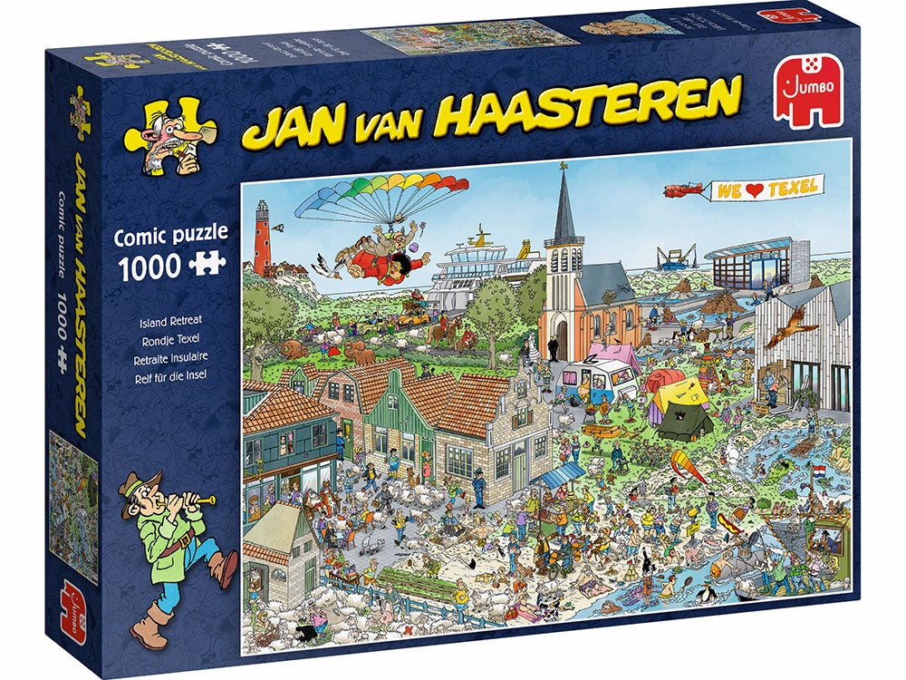 Jan Van Haasteren - Island Retreat 1000 Piece Jigsaw - Good Games