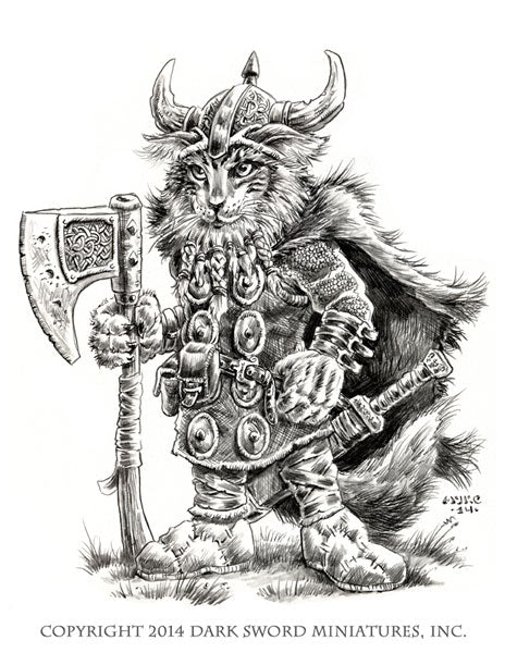 Critter Kingdoms: Cat Warrior with Battle Axe - Good Games