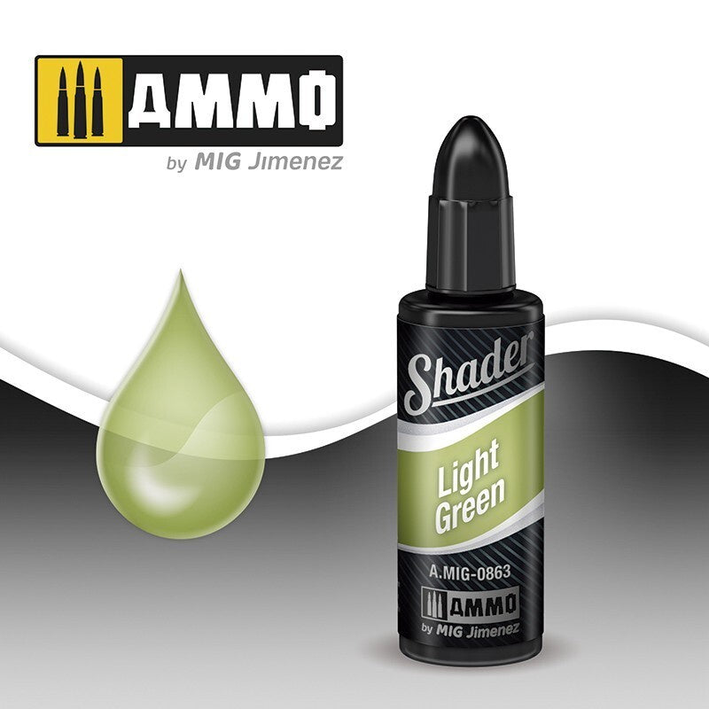 Ammo By MIG Shader Light Green 10ml - Good Games