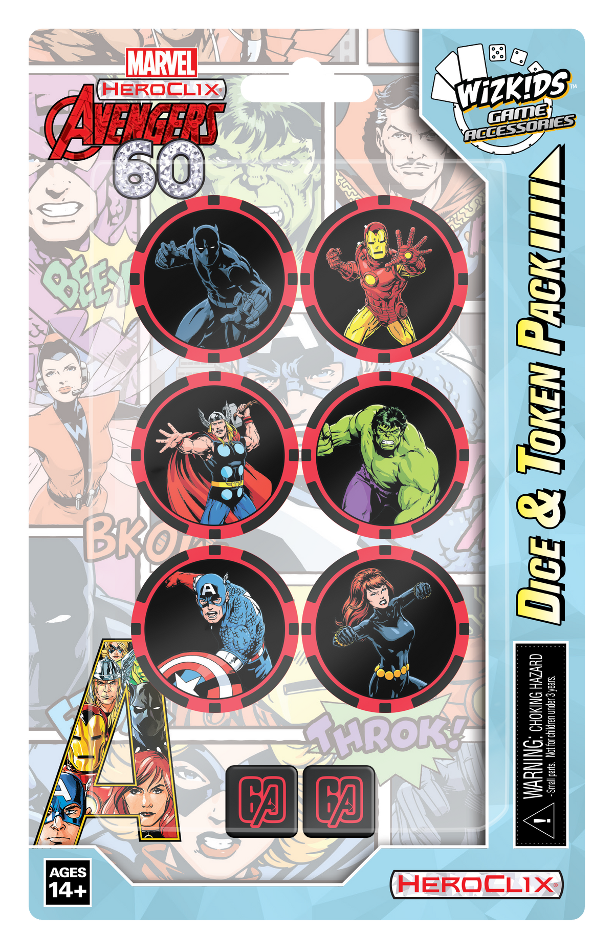 Marvel Heroclix Avengers 60th Anniversary Dice and Token Pack - Good Games