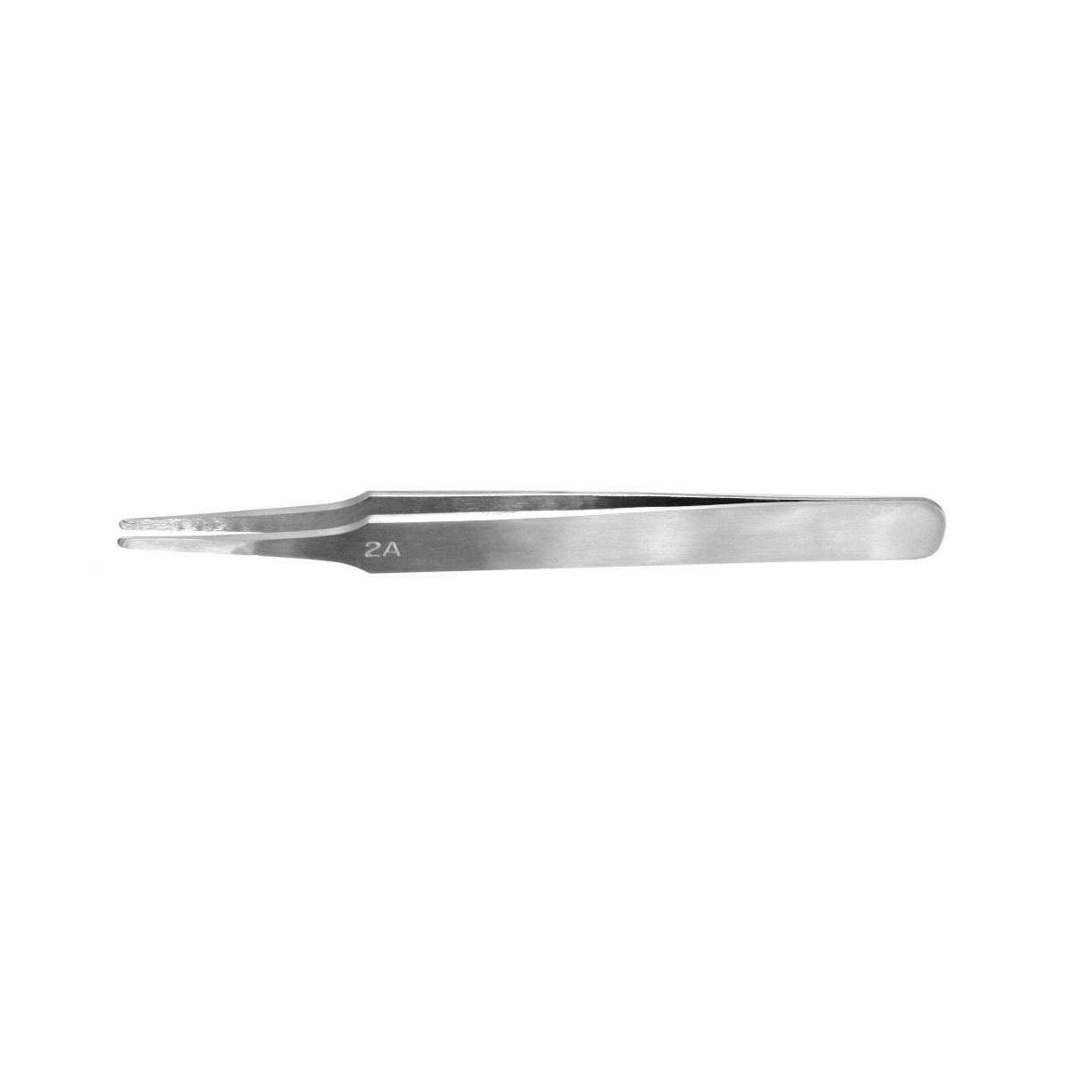 Vallejo Hobby Tools - Flat Rounded Stainless Steel Tweezers (120 mm) - Good Games
