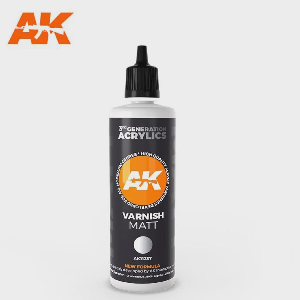 AK Interactive 3Gen Varnish - Matt Varnish 100 ml - Good Games