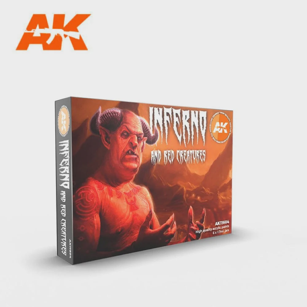 Ak Interactive 3Gen Sets - Inferno And Red Creatures - Good Games