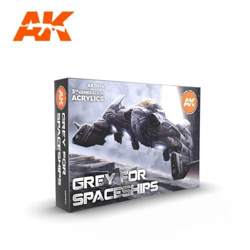Ak Interactive 3Gen Sets - Grey For Spaceships - Good Games