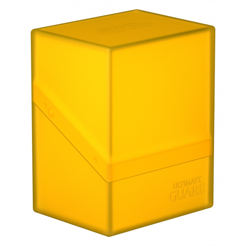 Ultimate Guard - Boulder Deck Case 80+ Standard Size Amber - Good Games