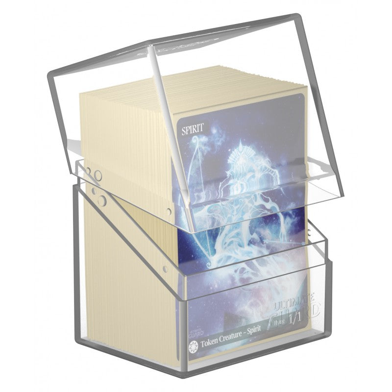 Ultimate Guard - Boulder Deck Case 80+ Standard Size Clear Deck Box - Good Games