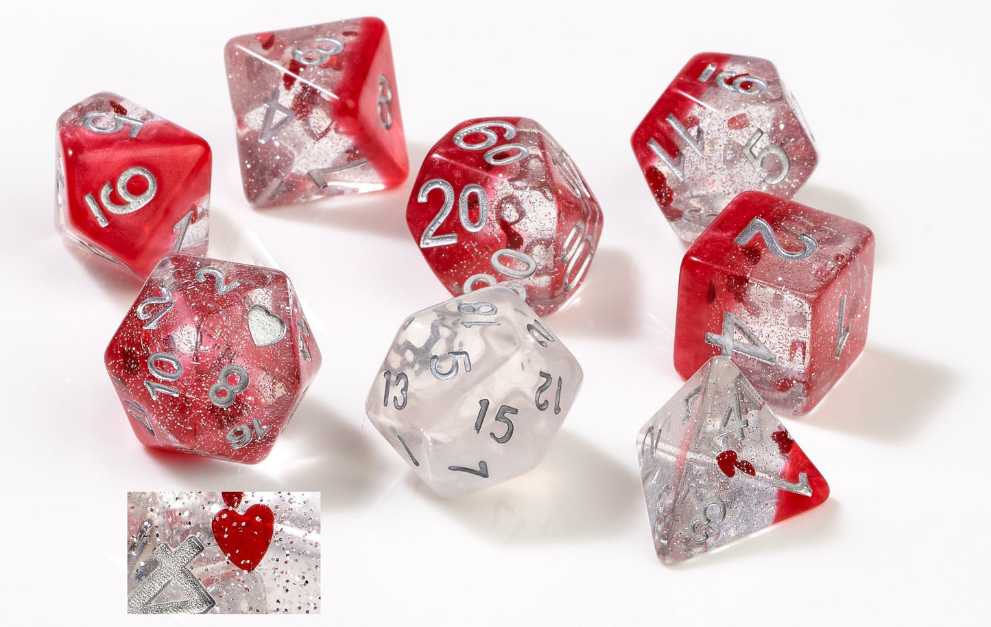 Sirius Dice - Hearts Dice Set Dice set 7 - Good Games