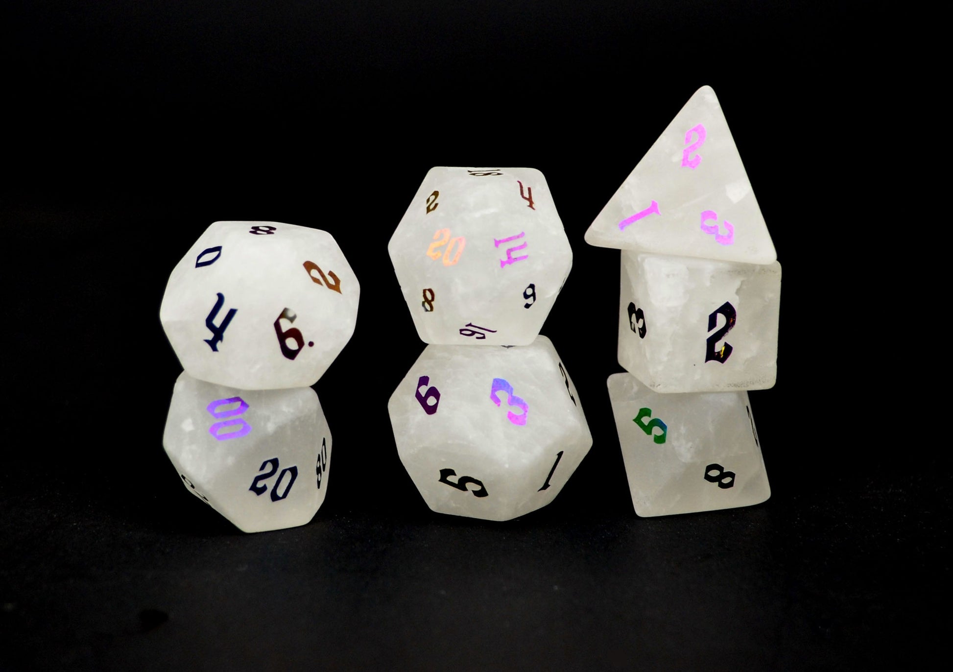 Level Up Dice - Ionized Clear Quartz - Good Games